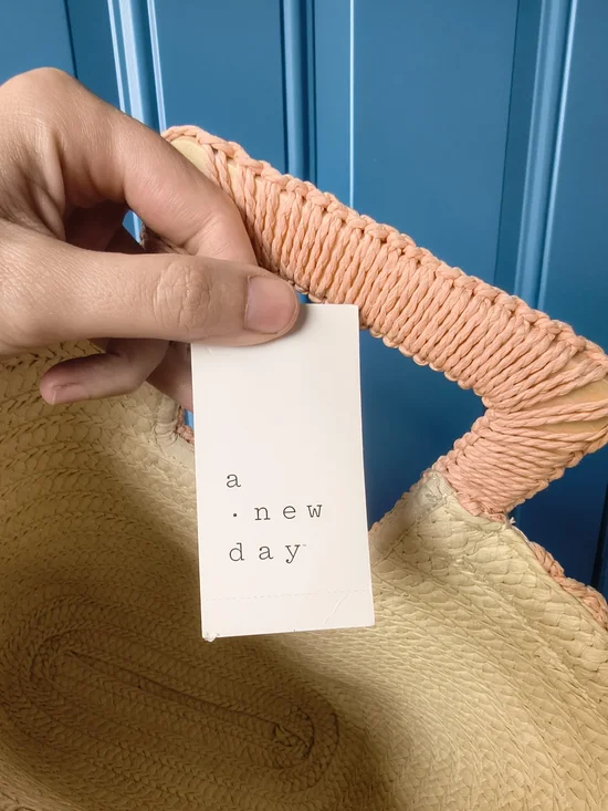 a new day PinkCrochet Square-Handle Tote Bag - Picture 7 of 7